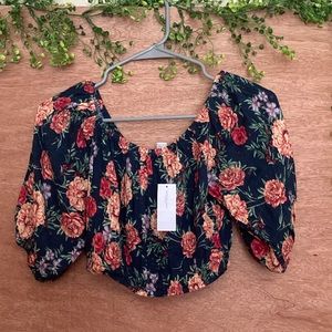 NWT Floral Off the Shoulder Top